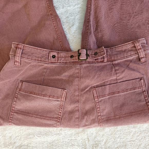 Old Navy Sz 4 Womens Pink High Waisted‎ Straight Canvas Workwear Chino Pants - Picture 6 of 8